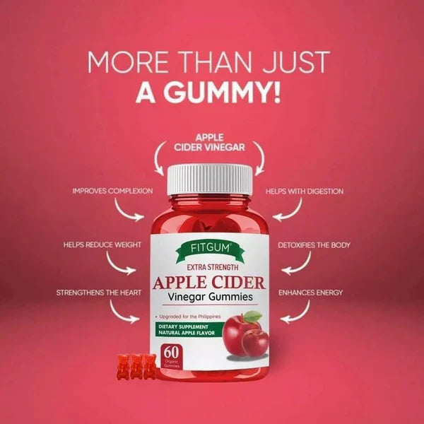 Extra Strength Apple Cider Vinegar Gummies (Original)  فيت جم – علكات خل التفاح بتركيز قوي (أصلي)
